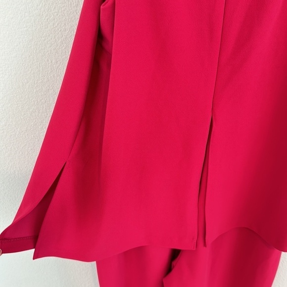 Adrianna Papell Pink Knit Crepe Jumpsuit - Picture 6 of 10